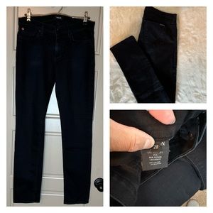 Hudson jeans…black denim skinny leg jeans